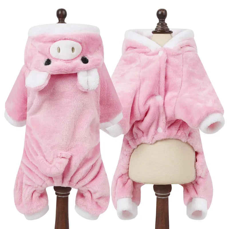 Adorable Dog Jumpsuit-Soft Fleece Pet Costume