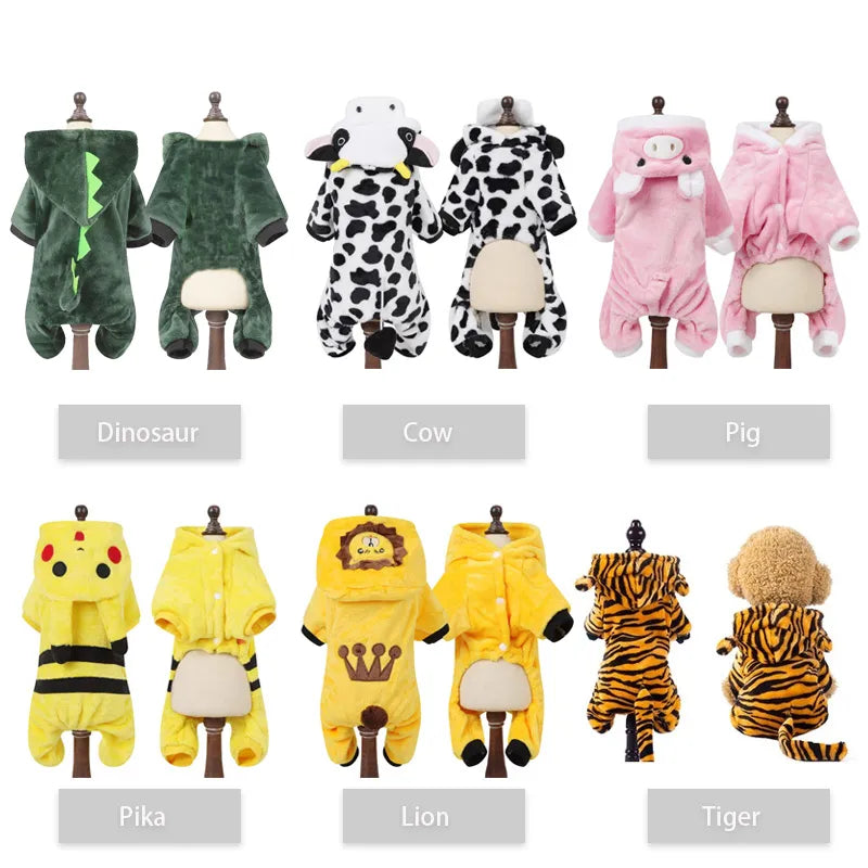 Adorable Dog Jumpsuit-Soft Fleece Pet Costume