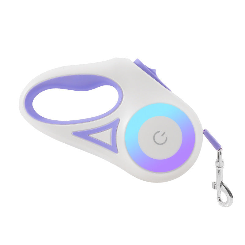 NightWalker™ Retractable Leash — Built-In Spotlight + Reflective
