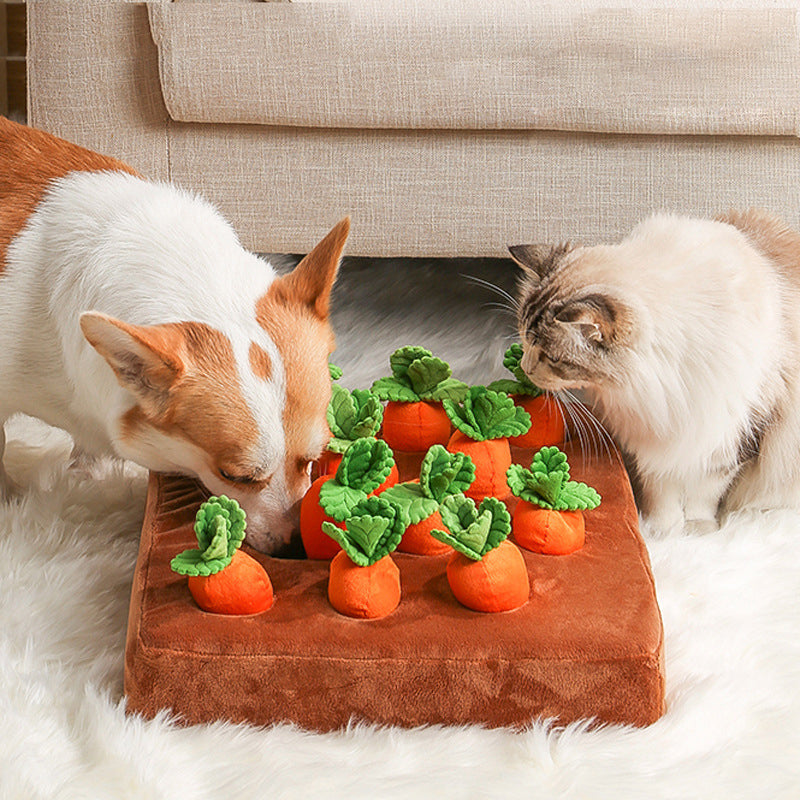 CarrotPaw™ Snuffle Mat — Vet-Approved Boredom Buster