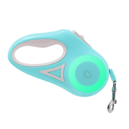 NightWalker™ Retractable Leash — Built-In Spotlight + Reflective