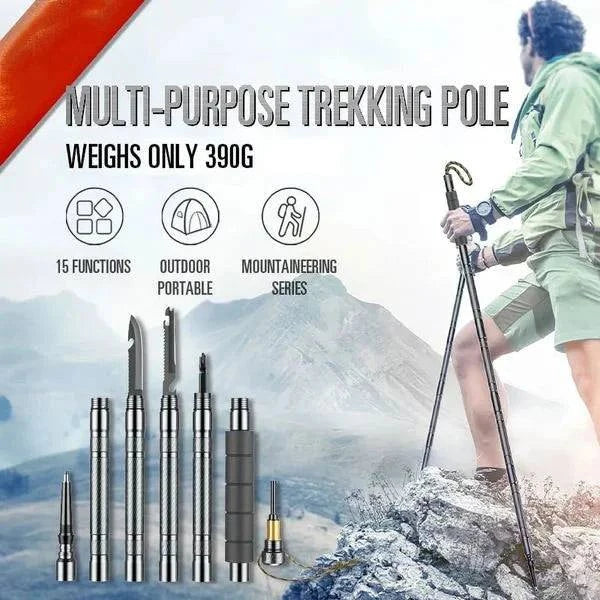 Multi Purpose Explorer Trekking Pole-Self Defense Stick