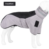 Turtleneck Reflective Waterproof Winter Coat for Large Breed Dog