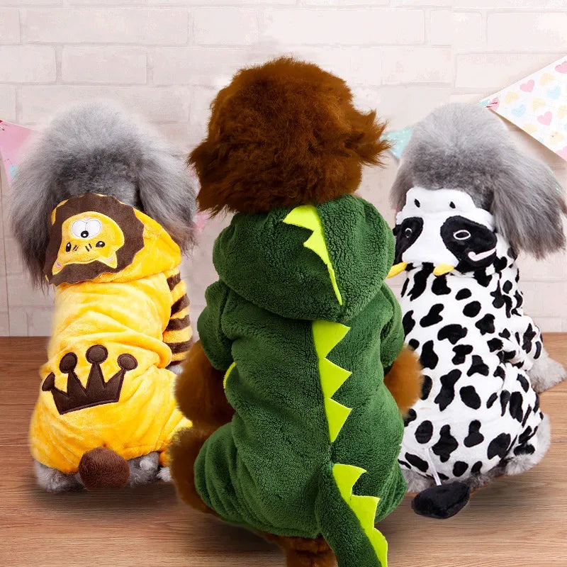 Adorable Dog Jumpsuit-Soft Fleece Pet Costume