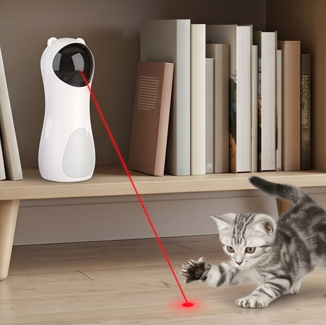 LaserPaw™ Auto Cat Toy — Hours of Hunt Mode Zero Effort